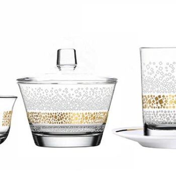 Dimlaj Drinkware Gold Touch Dunes 20 pcs Set