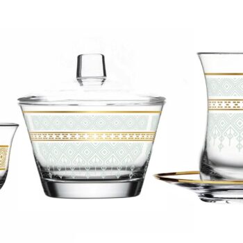 Dimlaj Glass Tea Touch La Voile Set of 20 pcs