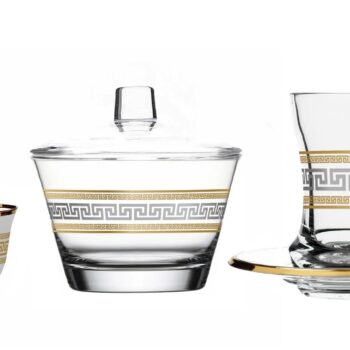 Dimlaj Glass & Porcelain Gift Touch Minerva Set of 20 pcs