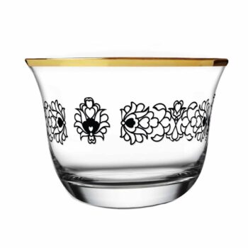 Dimlaj Cawa Cup Gold Black Touch Glory 12 pcs Set