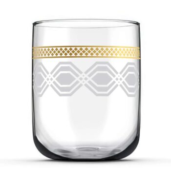 Dimlaj Short Tumbler Gold Touch Diamond 6 pcs Set
