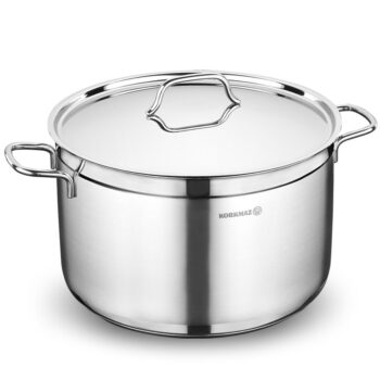 Korkmaz Extra Deep Casserole Stainless Steel Alfa 26 Liter