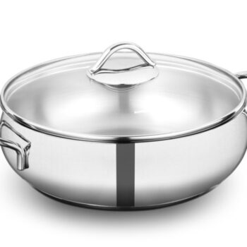 Korkmaz Casserole Stainless Steel Tombik Low 24cm