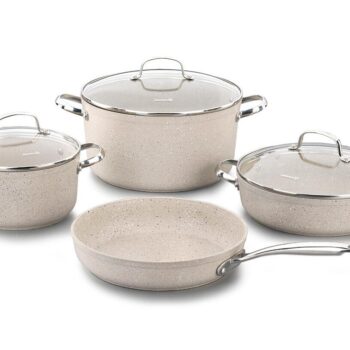 Korkmaz Cookware Set Granite 7pc