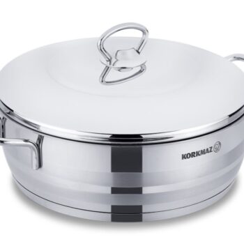 Korkmaz Casserole Stainless Steel Astra 24cm/ 3.6 Liter
