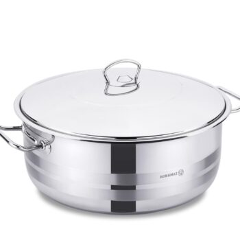 Korkmaz Low Casserole Stainless Steel Mega 45cm/ 30 Liter