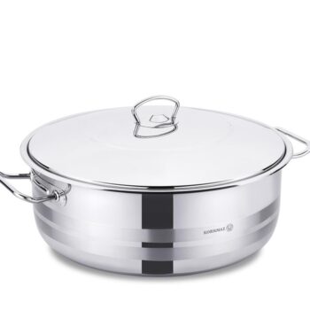Korkmaz Extra Low Casserole Stainless Steel Mega 32cm/ 7.5 Liter