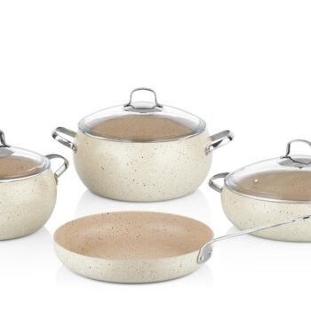 Korkmaz Cookware Set Stainless Steel Mondea 7pc