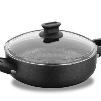 Korkmaz Low Casserole Lina 30X8 Black