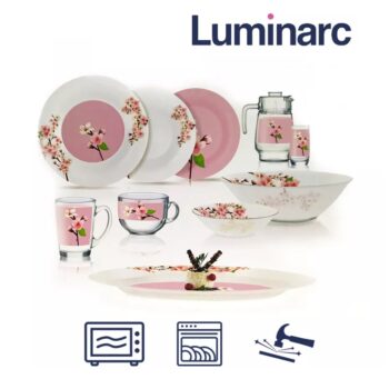 Luminarc Dinner Set Ambi Rose Garden 46 pcs Set